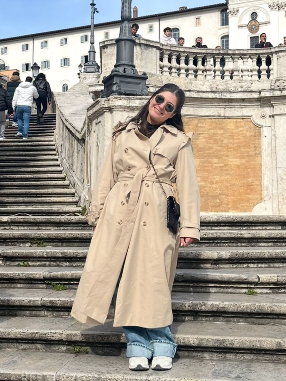 GAP x Love Shack Fancy Beige Trench Coat - Picture 4 of 6